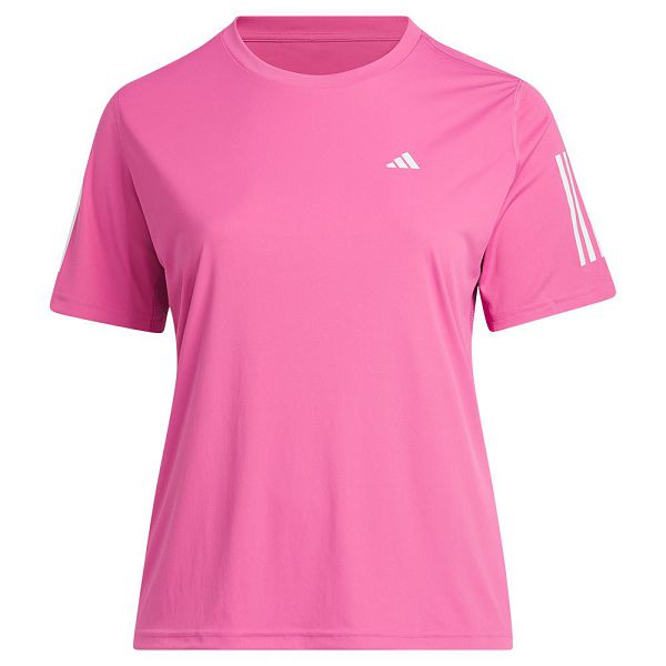 Pink Women's Adidas Own The Run Short Sleeve T Shirts | 3854719-RE