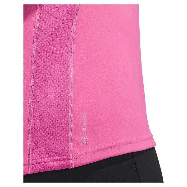 Pink Women's Adidas Own The Run Short Sleeve T Shirts | 3854719-RE