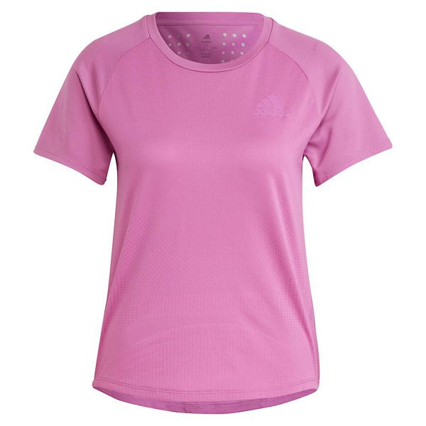 Pink Women's Adidas Parley Adizero Short Sleeve T Shirts | 2315870-YB