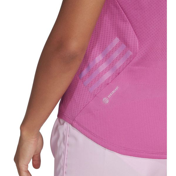 Pink Women's Adidas Parley Adizero Short Sleeve T Shirts | 2315870-YB