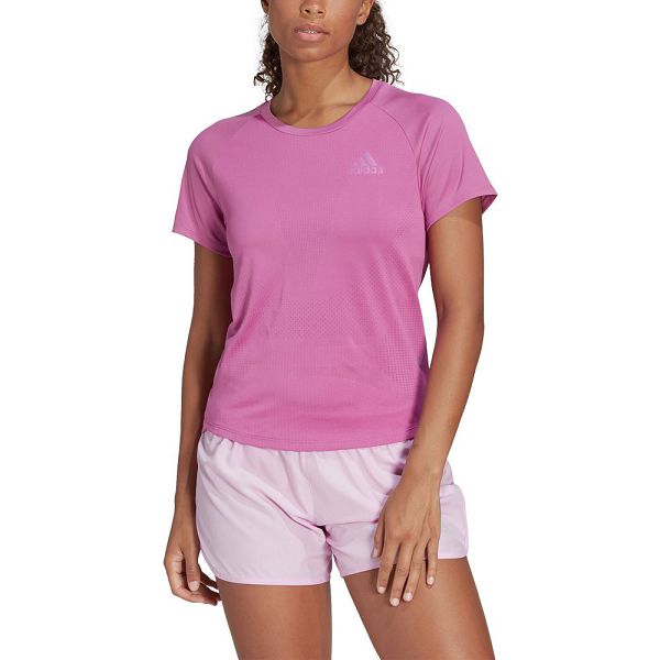 Pink Women\'s Adidas Parley Adizero Short Sleeve T Shirts | 2315870-YB