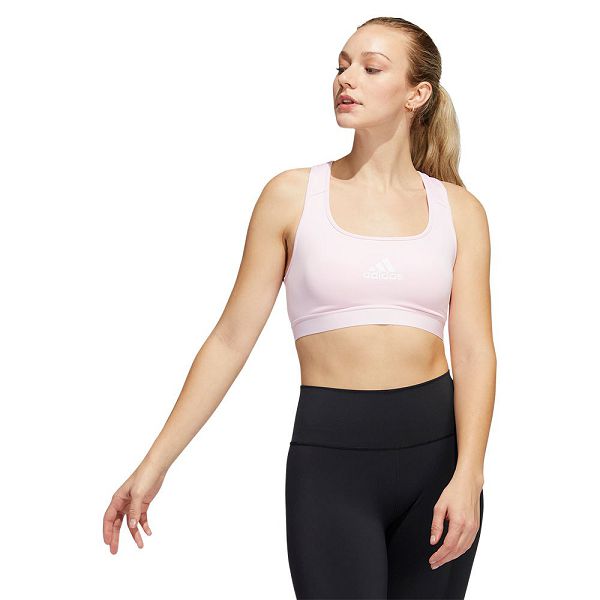 Pink Women\'s Adidas Power MS Sports Bra | 5834691-LI