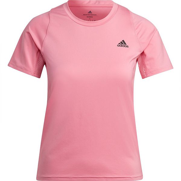 Pink Women's Adidas Run Fast Made With Parley Ocean Plastic Short Sleeve T Shirts | 8429735-IF