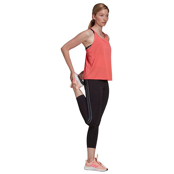 Pink Women's Adidas Run Fast PB Sleeveless T Shirts | 9715648-LJ