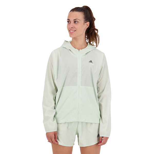 Pink Women\'s Adidas Run Fast Solid Jackets | 4809612-RN