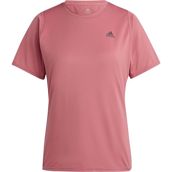 Pink Women's Adidas Run Icons 3B Short Sleeve T Shirts | 4138295-WY