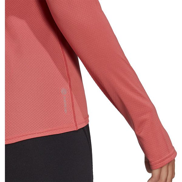 Pink Women's Adidas Run Icons Long Sleeve T Shirts | 5206894-KZ