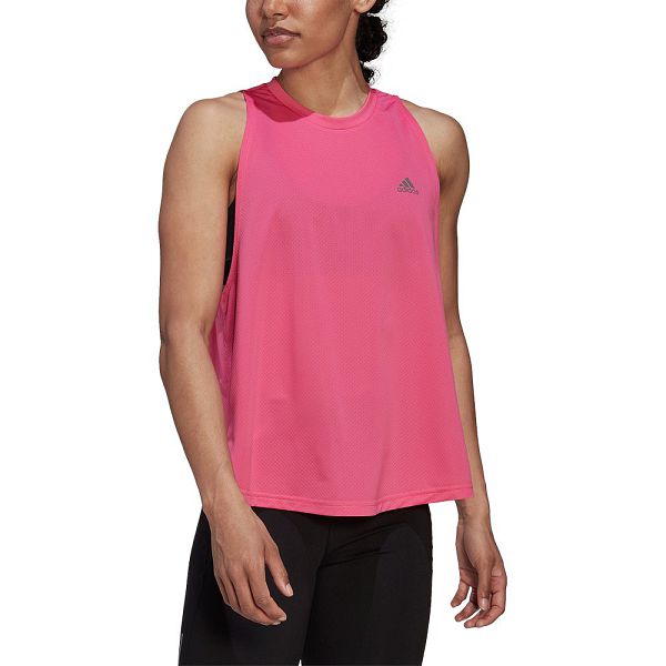 Pink Women\'s Adidas Run Icons Sleeveless T Shirts | 7294386-QF