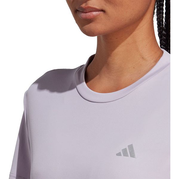 Pink Women's Adidas Run It Short Sleeve T Shirts | 5796812-NB