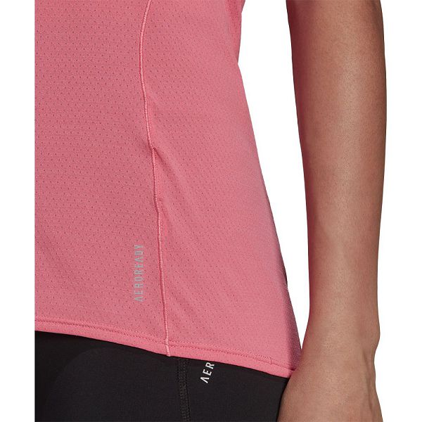 Pink Women's Adidas Runner Short Sleeve T Shirts | 2765839-DK