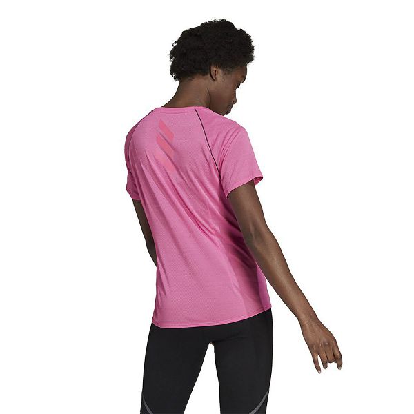 Pink Women's Adidas Runner Short Sleeve T Shirts | 4950136-WO