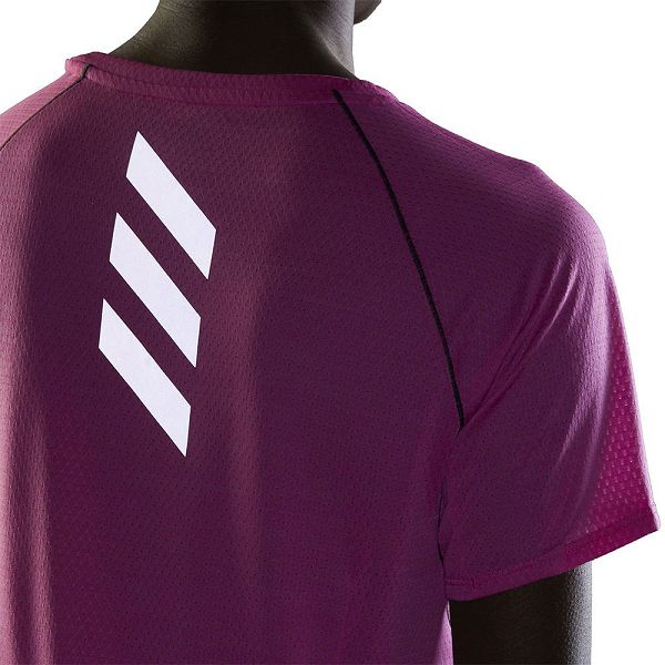 Pink Women's Adidas Runner Short Sleeve T Shirts | 4950136-WO