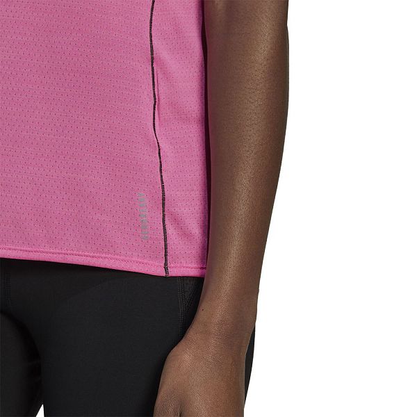 Pink Women's Adidas Runner Short Sleeve T Shirts | 4950136-WO