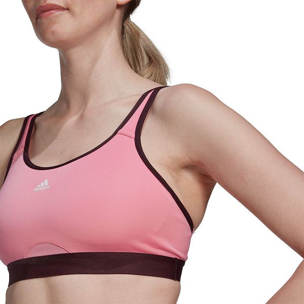 Pink Women's Adidas Tlrd Move High-Support Top Sports Bra | 0934271-CT