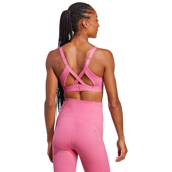 Pink Women's Adidas Tlrdim Hs Hiit Sports Bra | 5973206-WR