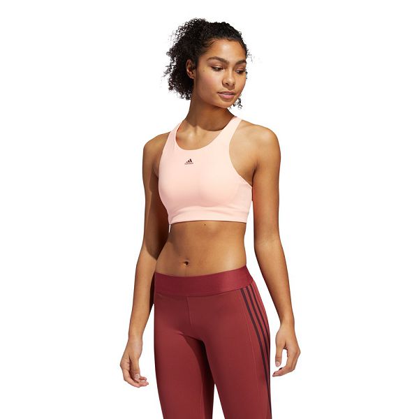 Pink Women's Adidas Ult Alpha Sports Bra | 5293461-XZ