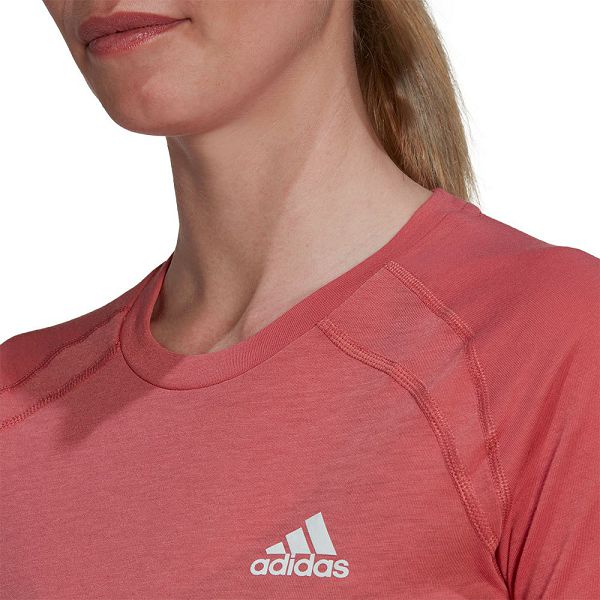 Pink Women's Adidas Xcity Short Sleeve T Shirts | 5348279-OG