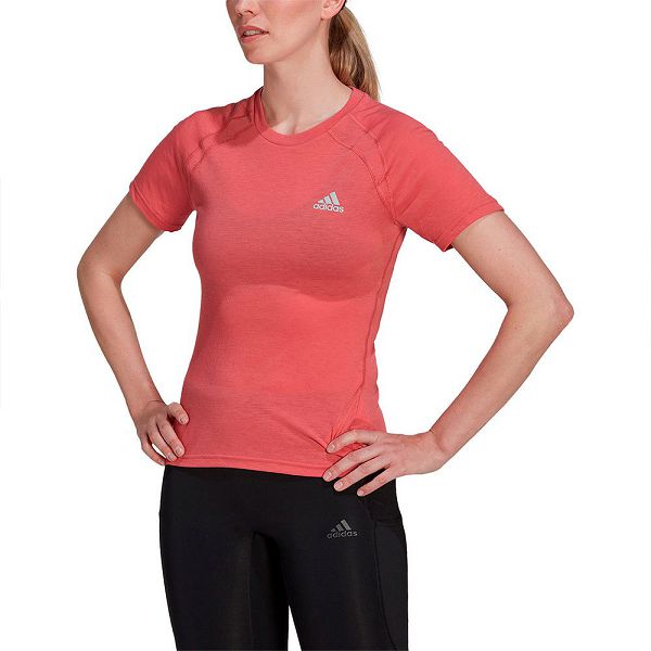 Pink Women\'s Adidas Xcity Short Sleeve T Shirts | 5348279-OG