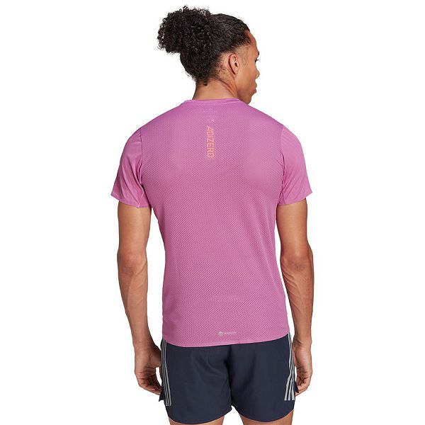 Purple Men's Adidas Adizero Speed Short Sleeve T Shirts | 8276105-TI