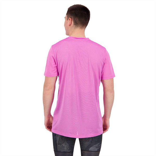 Purple Men's Adidas Own The Run Short Sleeve T Shirts | 1638950-MC