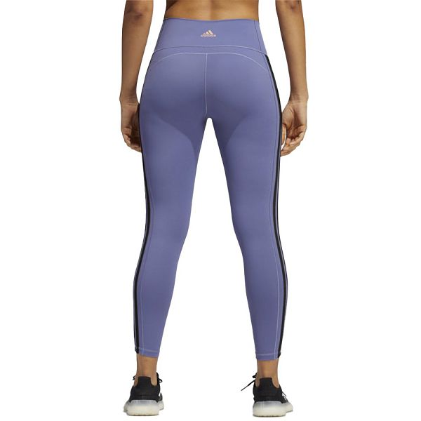 Purple Women's Adidas Believe This 2.0 3 Stripes 7/8s Leggings | 6903578-BM