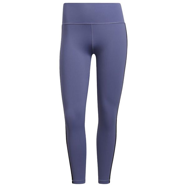 Purple Women's Adidas Believe This 2.0 3 Stripes 7/8s Leggings | 6903578-BM