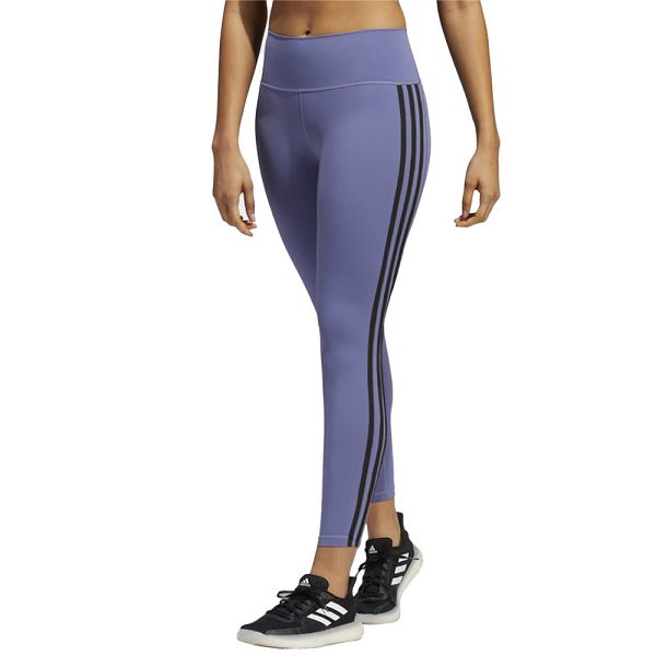 Purple Women\'s Adidas Believe This 2.0 3 Stripes 7/8s Leggings | 6903578-BM