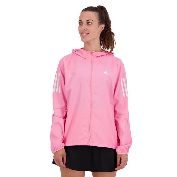 Purple Women's Adidas Own The Run Breaker Jackets | 4378915-GF