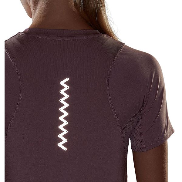 Purple Women's Adidas Run Fast PB Short Sleeve T Shirts | 2567190-HF