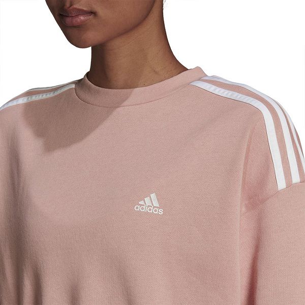 Purple Women's Adidas Sports Crop Sweatshirts | 1698207-CY