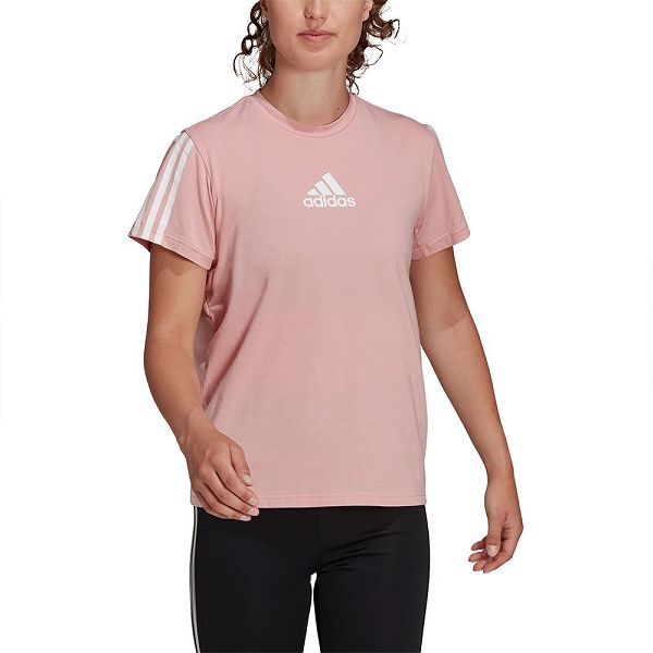 Purple Women\'s Adidas TC Short Sleeve T Shirts | 1645297-EJ