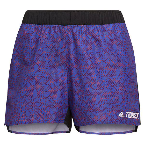 Purple Women's Adidas Terrex Primeblue Trail Graphic Shorts Pants | 9563284-BF