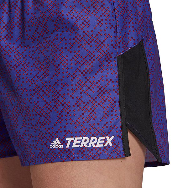 Purple Women's Adidas Terrex Primeblue Trail Graphic Shorts Pants | 9563284-BF