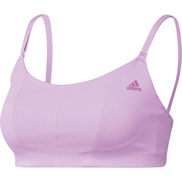 Purple Women\'s Adidas Yoga Studio Light-Support Sports Bra | 6895137-OF