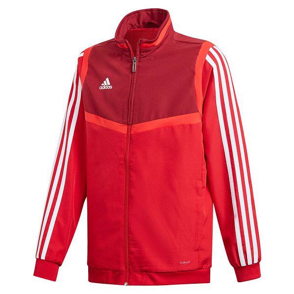 Red Kids\' Adidas Tiro 19 Presentation Full Zip Sweatshirts | 6047283-FU