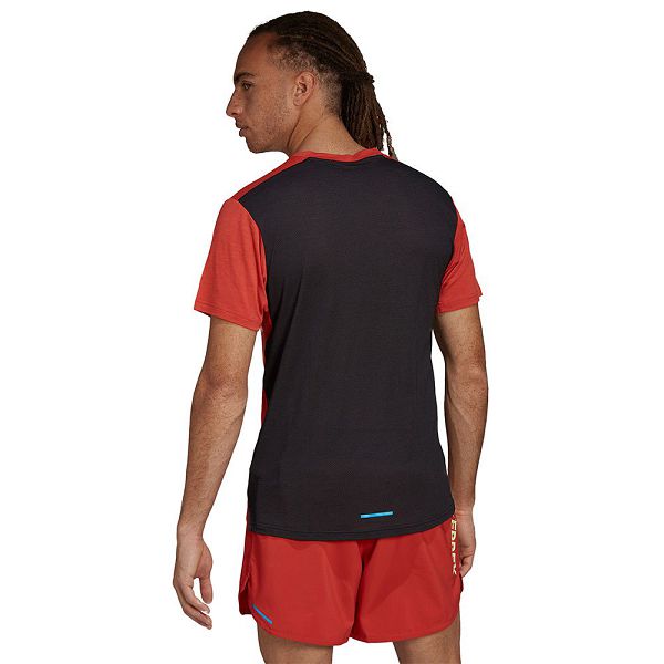 Red Men's Adidas Agr Pro WI Short Sleeve T Shirts | 8429635-WK