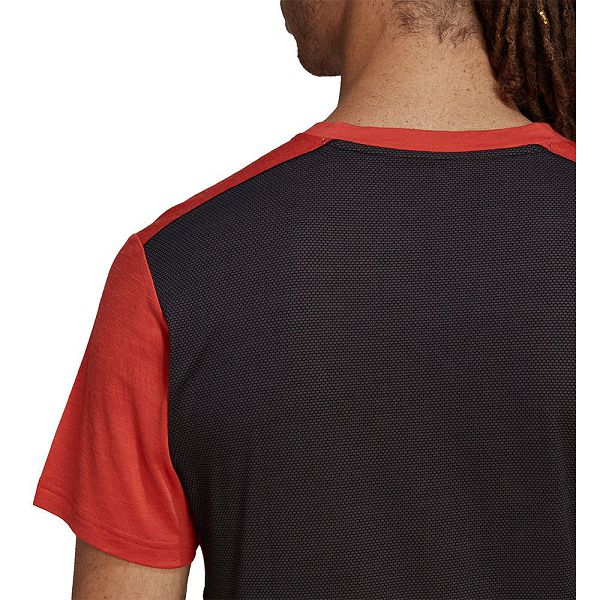 Red Men's Adidas Agr Pro WI Short Sleeve T Shirts | 8429635-WK