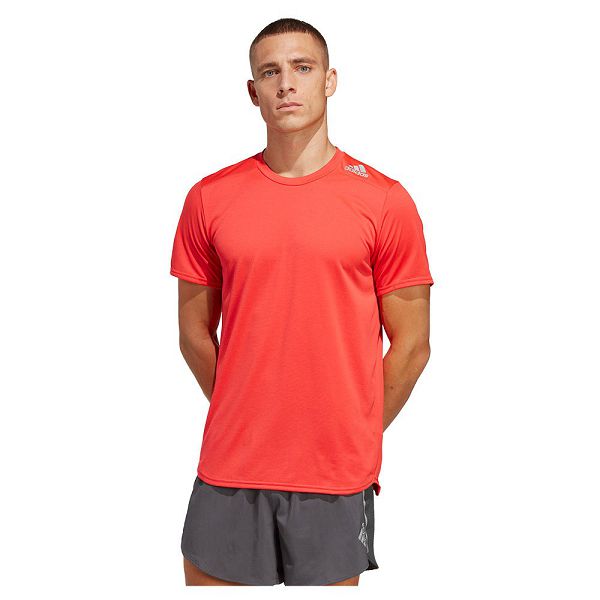 Red Men\'s Adidas D4R Short Sleeve T Shirts | 1725306-CB