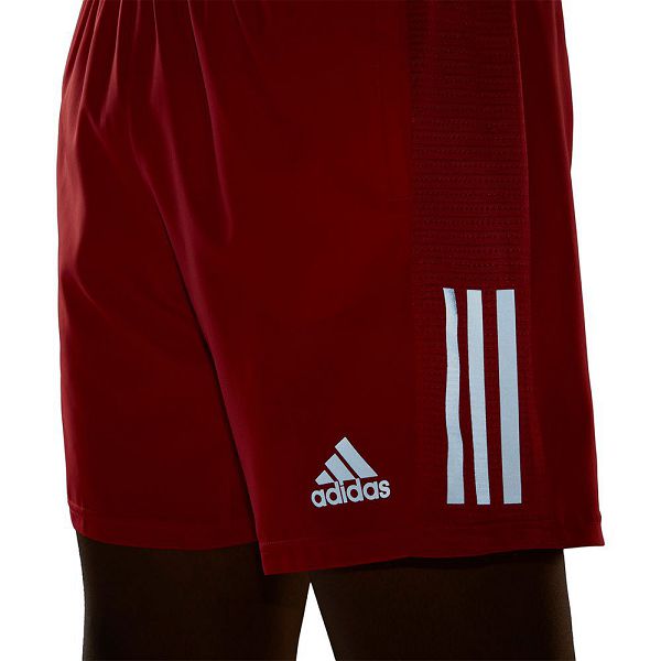 Red Men's Adidas OWN The Run 5´´ Shorts Pants | 5261904-NK