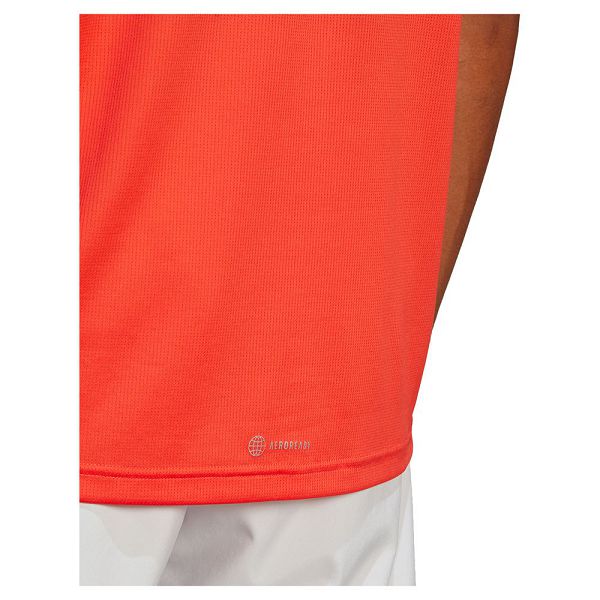 Red Men's Adidas Run It Short Sleeve T Shirts | 0429513-TY