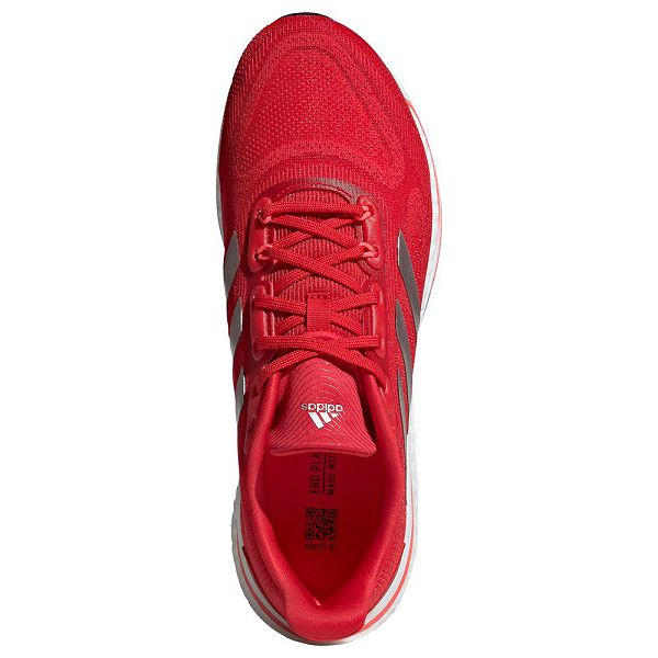 Red Men's Adidas Supernova + Running Shoes | 1093642-BK