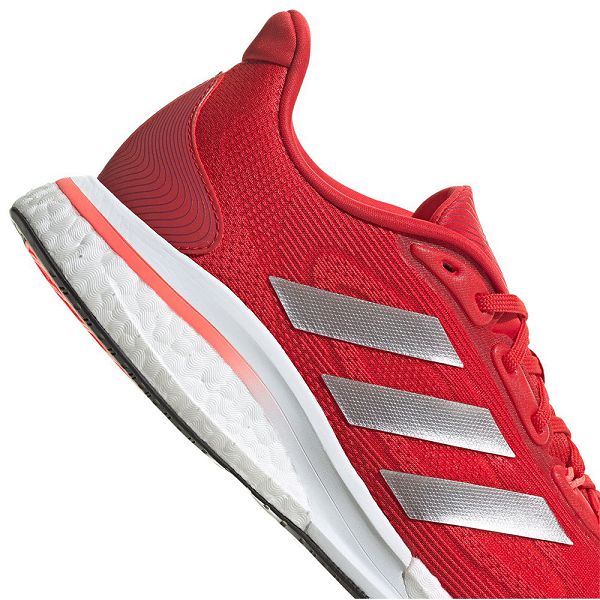 Red Men's Adidas Supernova + Running Shoes | 1093642-BK