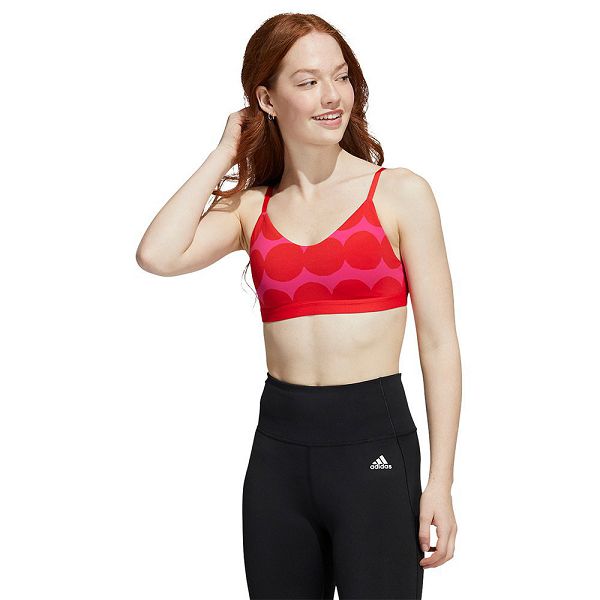 Red Women\'s Adidas AM Marimekko Top Sports Bra | 3947861-ZF