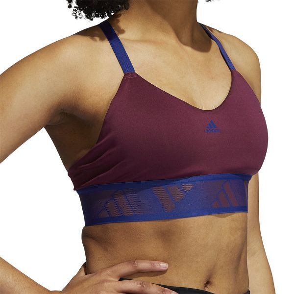 Red Women's Adidas Aadilife Sports Bra | 6503218-ZM