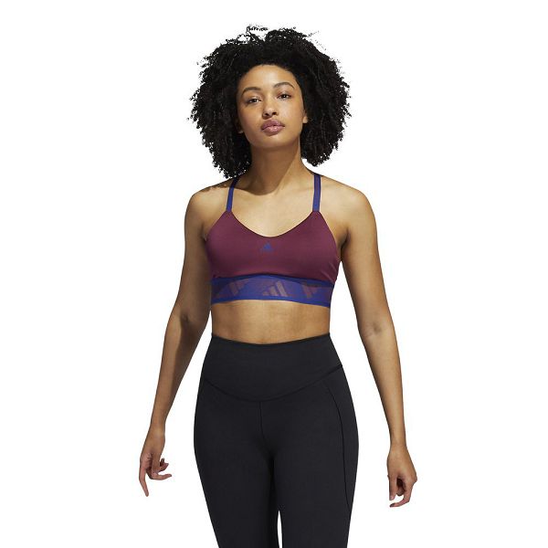 Red Women\'s Adidas Aadilife Sports Bra | 6503218-ZM