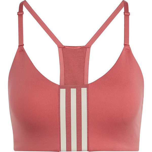 Red Women's Adidas Aeroimpact Light-Support Sports Bra | 2869750-MV