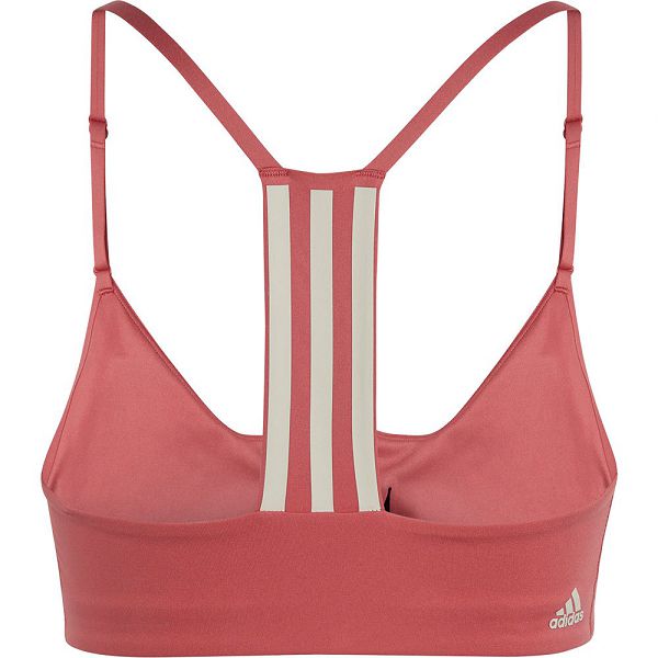 Red Women's Adidas Aeroimpact Light-Support Sports Bra | 2869750-MV