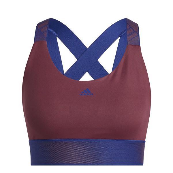 Red Women's Adidas BT Adilife Sports Bra | 4927608-ZR