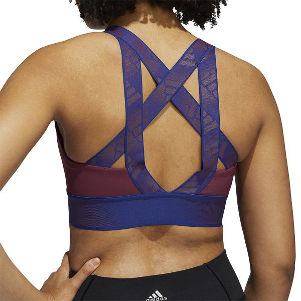 Red Women's Adidas BT Adilife Sports Bra | 4927608-ZR