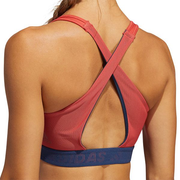 Red Women's Adidas Dont Rest 3 Stripes Sports Bra | 2681039-PL